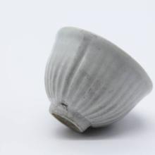 white ribbed cup