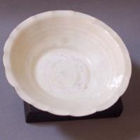 White lobed bowl